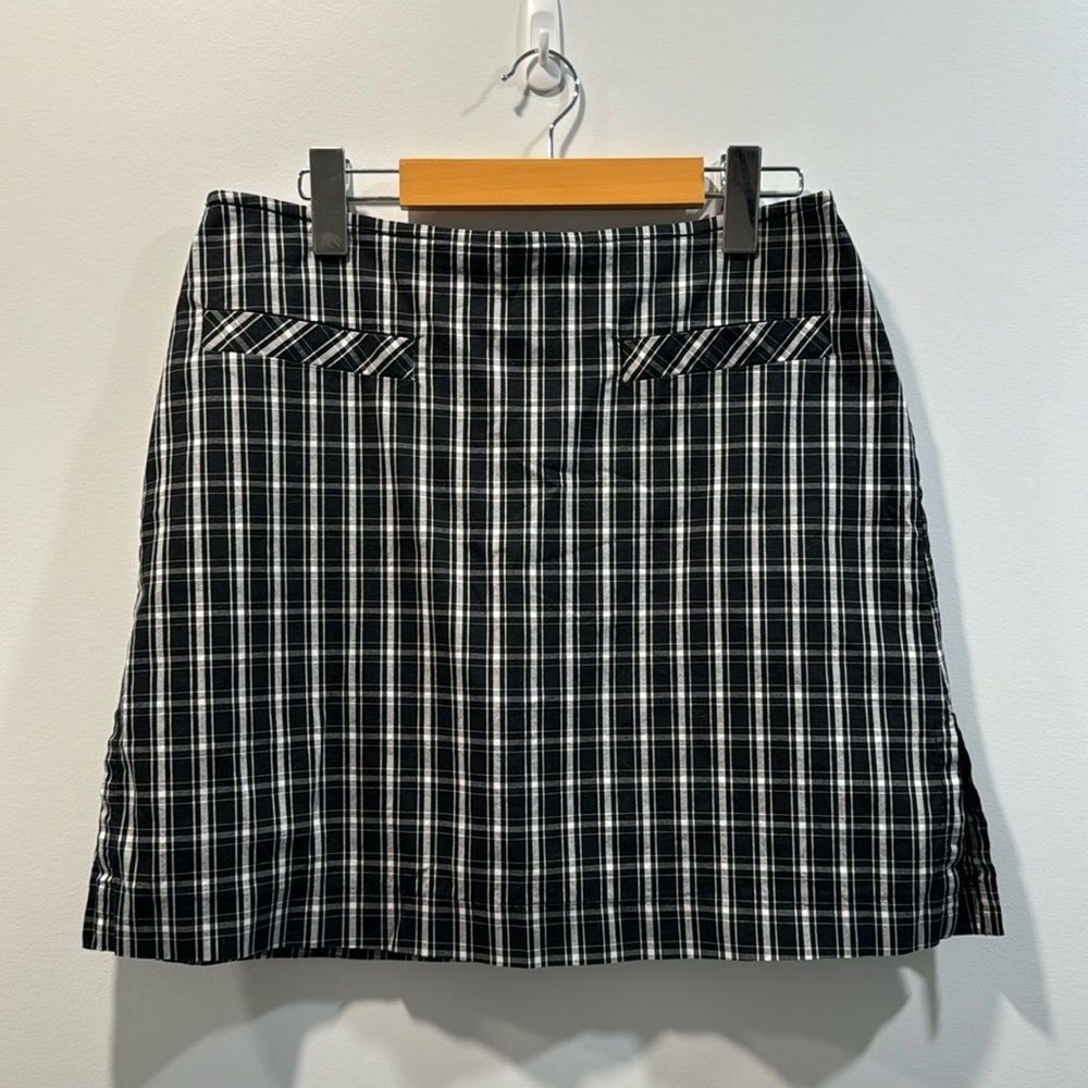 🎉Black And White Plaid Skort